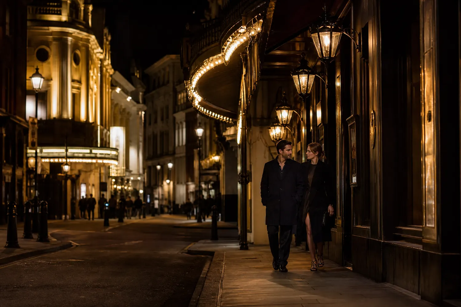 Two adults spending time together in Soho, London